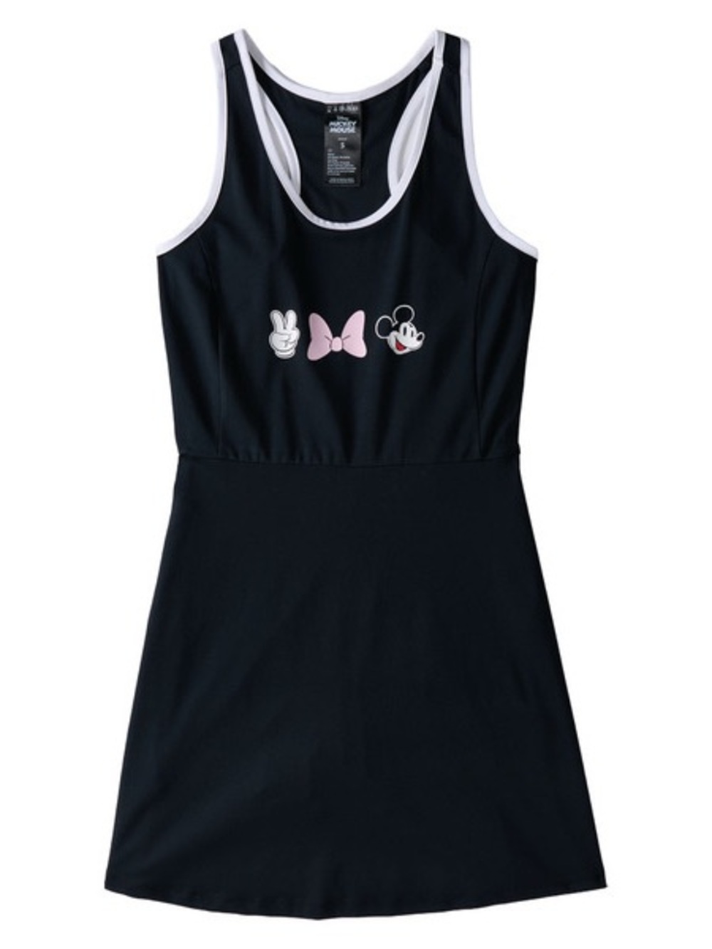 0110: Disney Black Mickey Mouse Athleisure Dress